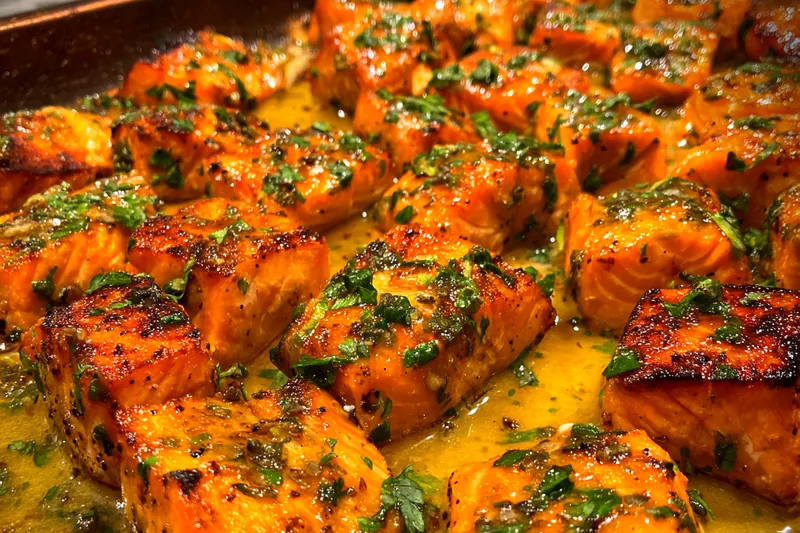 Cooking process for Grilled Herb Salmon