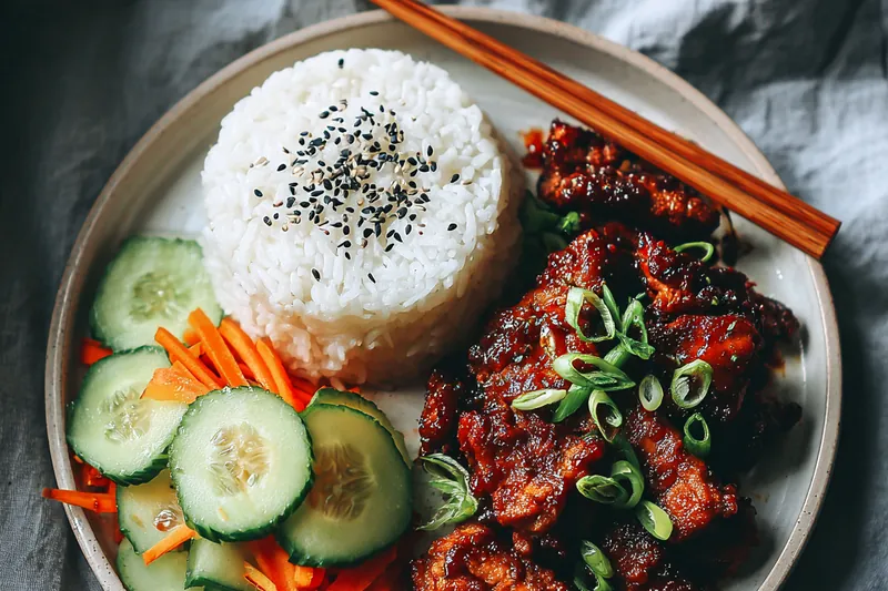 Cooking process for Hawaiian Style Chicken