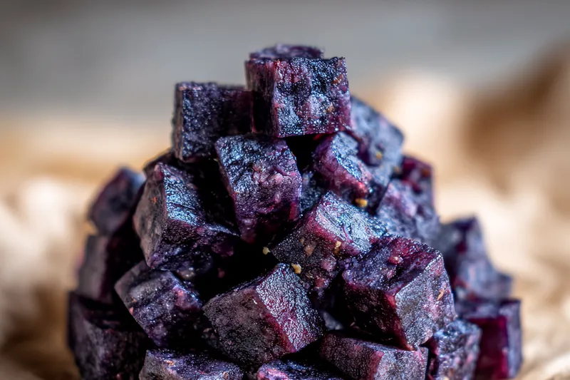 Fresh ingredients for Healthy Blueberry Carrot Chews