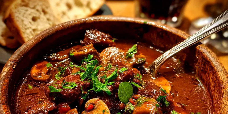 Hearty Beef Mushroom Stew