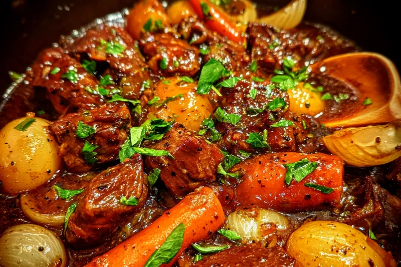 Cooking process for Hearty Beef Stew Recipe