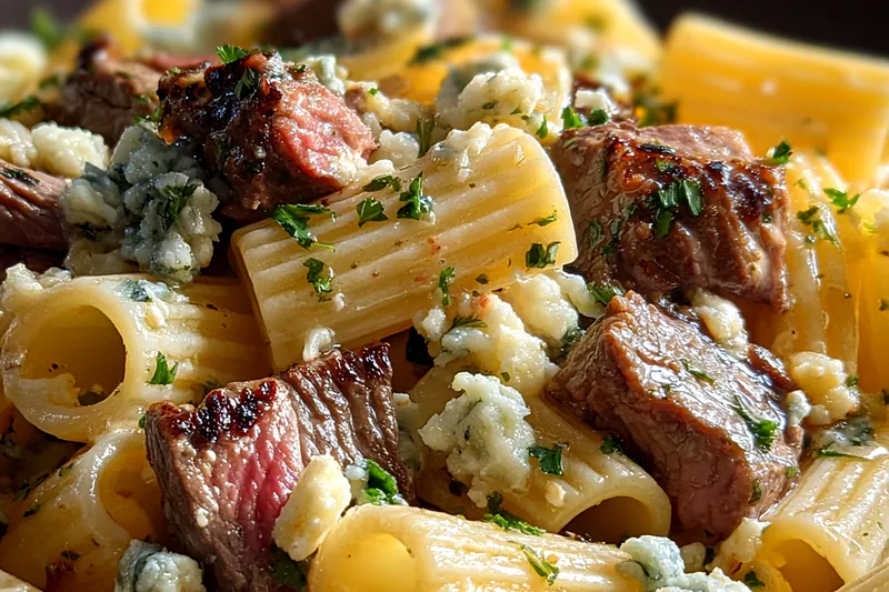 Fresh ingredients for Hearty Blue Cheese Pasta Bake