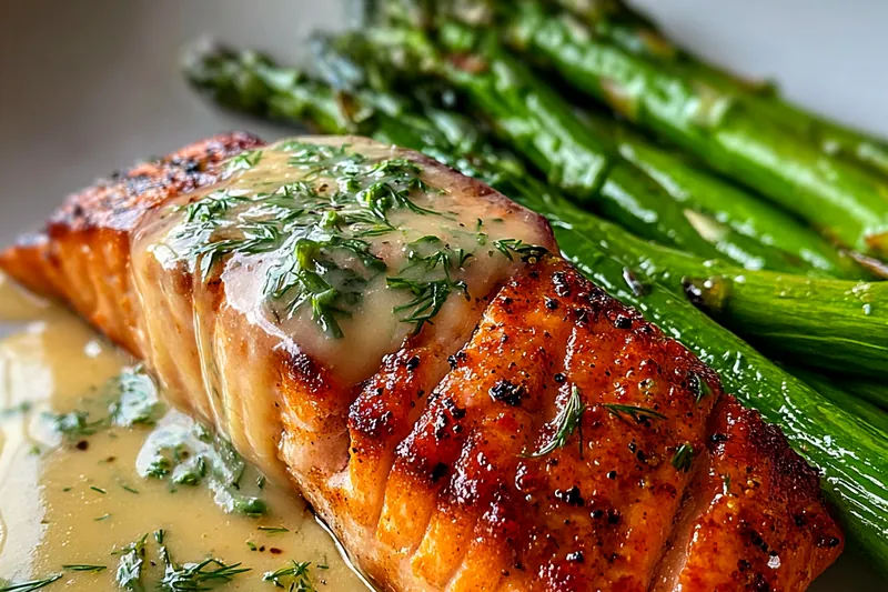 Cooking process for Herb Crusted Salmon Delight