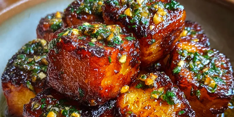 Herb Glazed Sweet Potato Bites