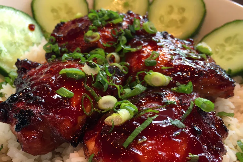 Fresh ingredients for Hoisin Glazed Chicken Thighs