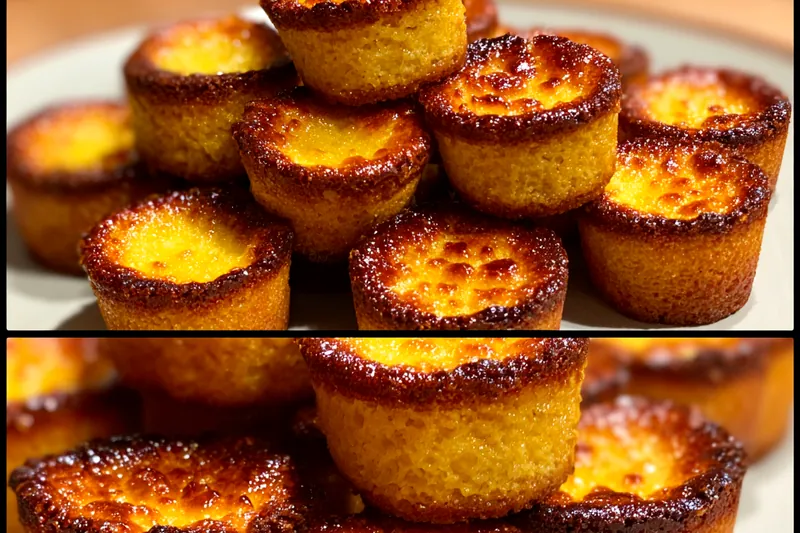 Cooking process for Honey Glazed Cornbread Bites