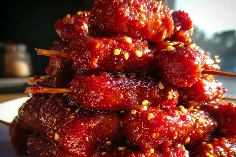 Cooking process for Hot Honey Garlic Smokies