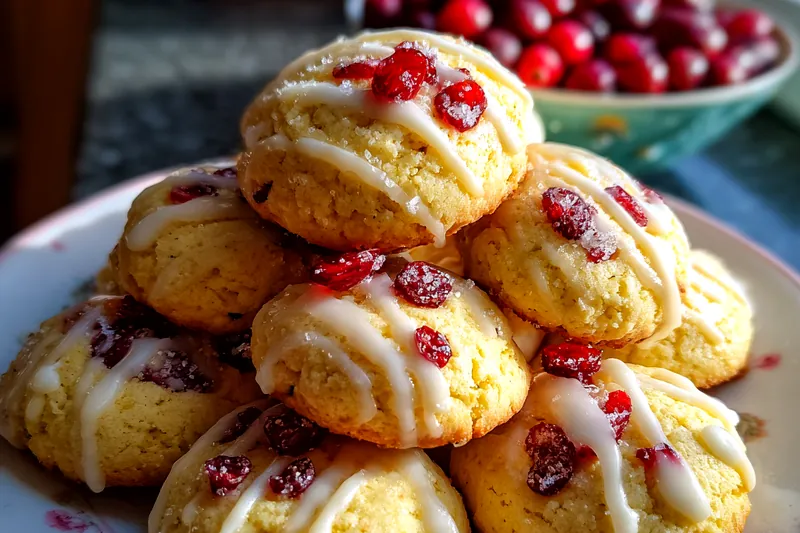 Cooking process for Lemon Cranberry Cookies