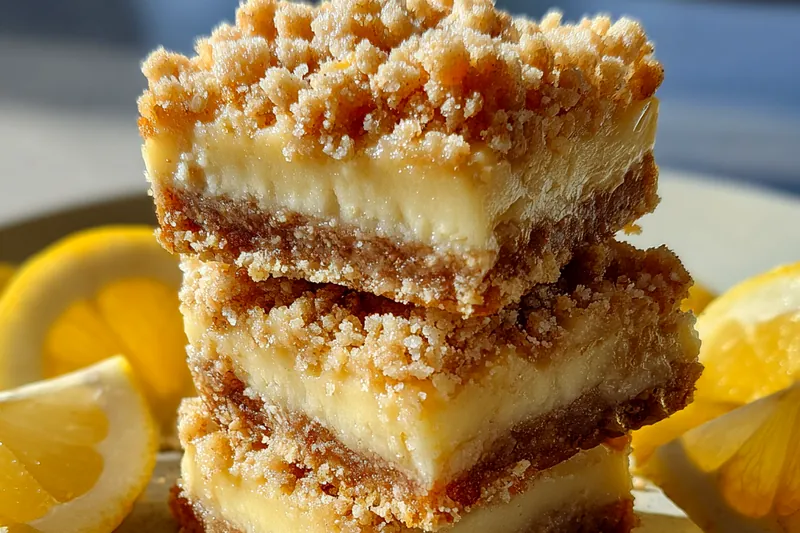 Cooking process for Lemon Crumb Shortbread Bars