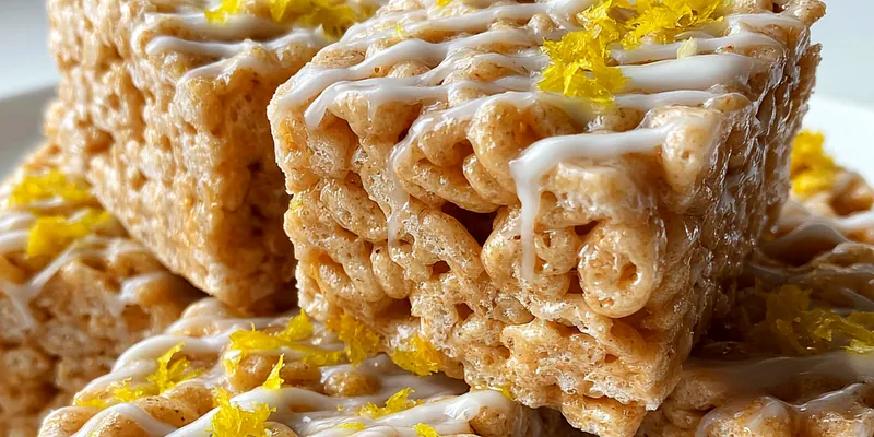 Lemon Glazed Cereal Bars