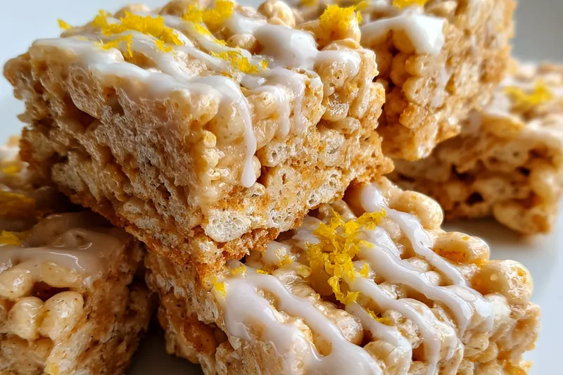 Fresh ingredients for Lemon Glazed Cereal Bars