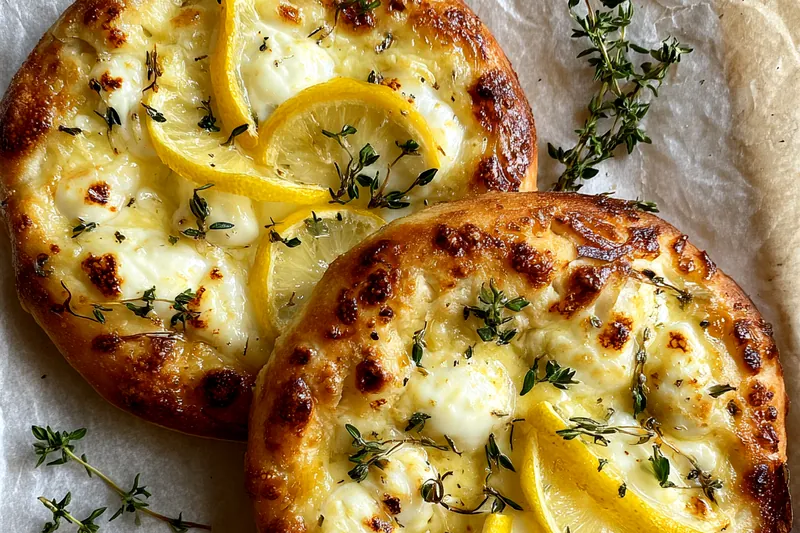 Cooking process for Lemon Herb White Pizza