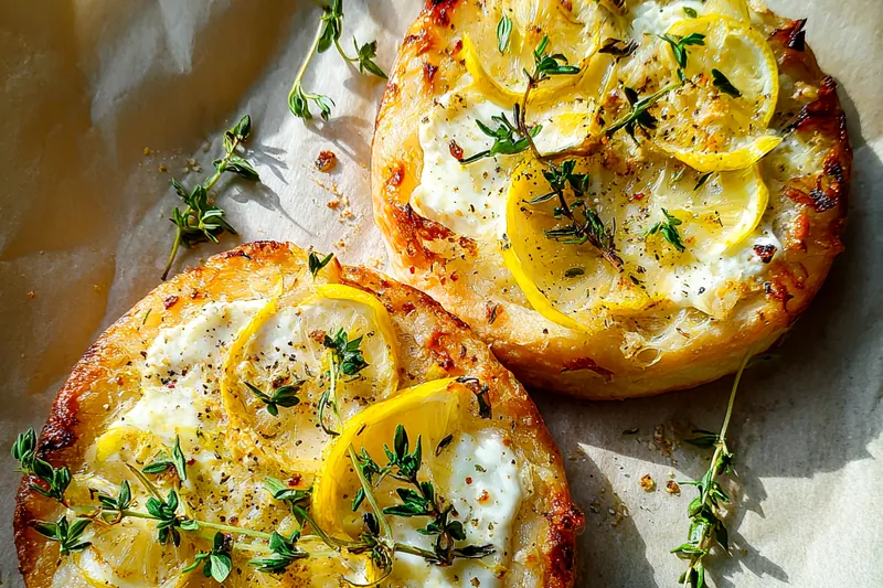 Fresh ingredients for Lemon Herb White Pizza