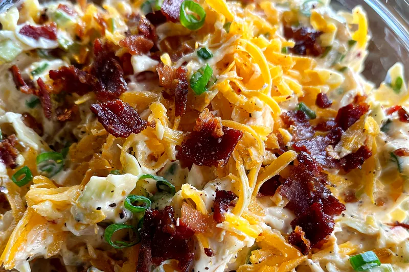 Cooking process for Loaded Potato Salad Delight