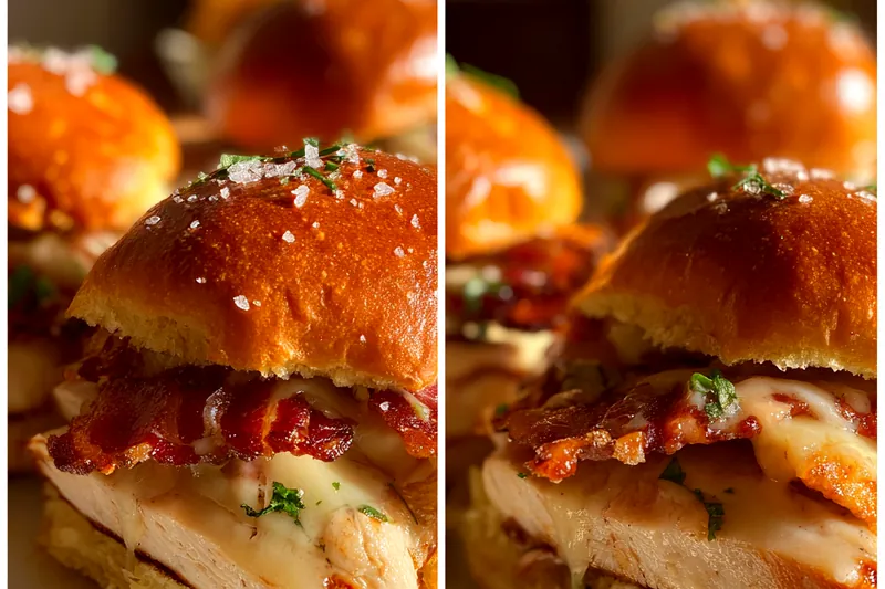 Cooking process for Maple Bacon Chicken Sliders