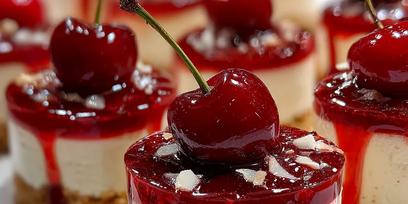 Mini Cherry Cheesecake Bites
