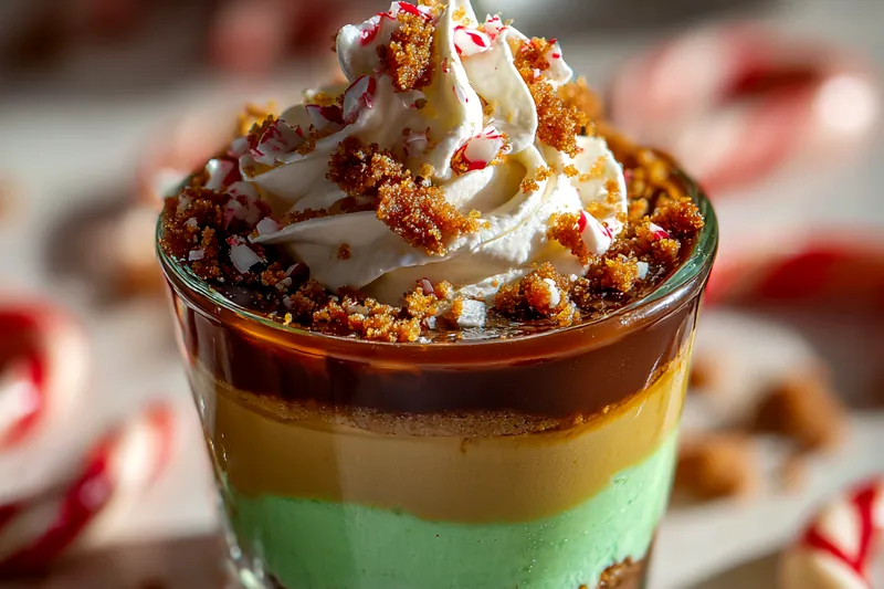 Fresh ingredients for Mint Chocolate Cookie Parfait