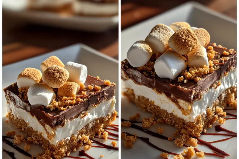 Fresh ingredients for No-Bake S'mores Delight