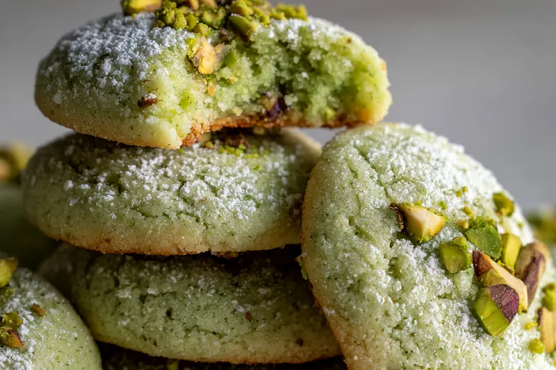 Cooking process for Nutty Pistachio Delights