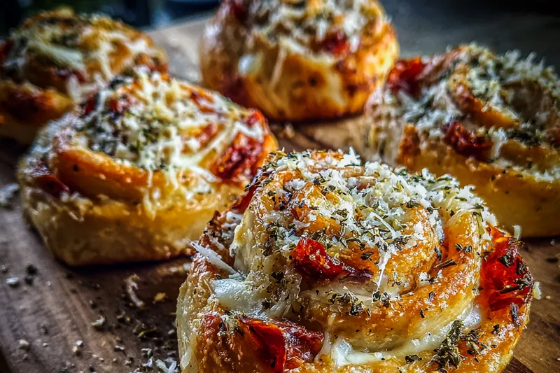 Fresh ingredients for Quick Pepperoni Rolls