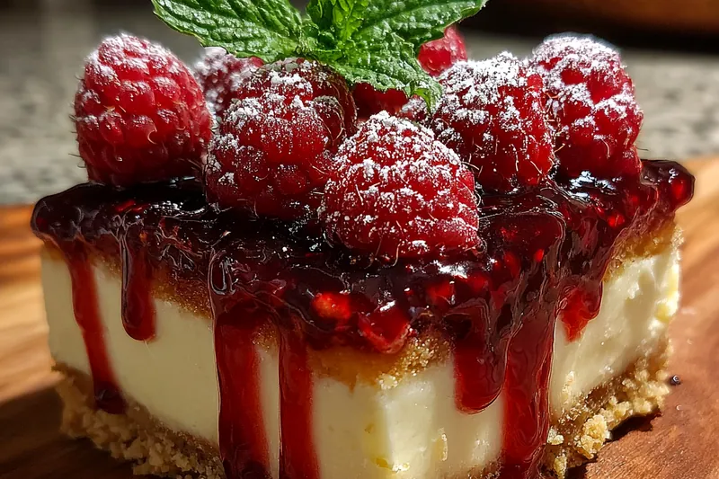 Fresh ingredients for Raspberry Cream Dessert