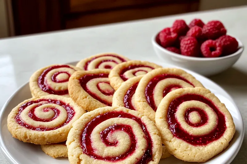 A step-by-step visual of the cooking process for Irresistible Raspberry Swirl Cookies.