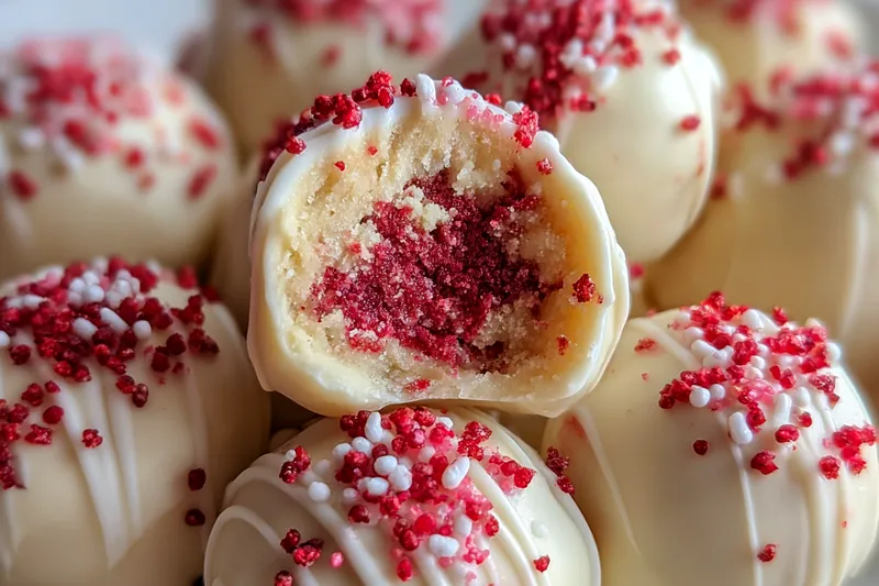 Cooking process for Red Velvet Cake Balls