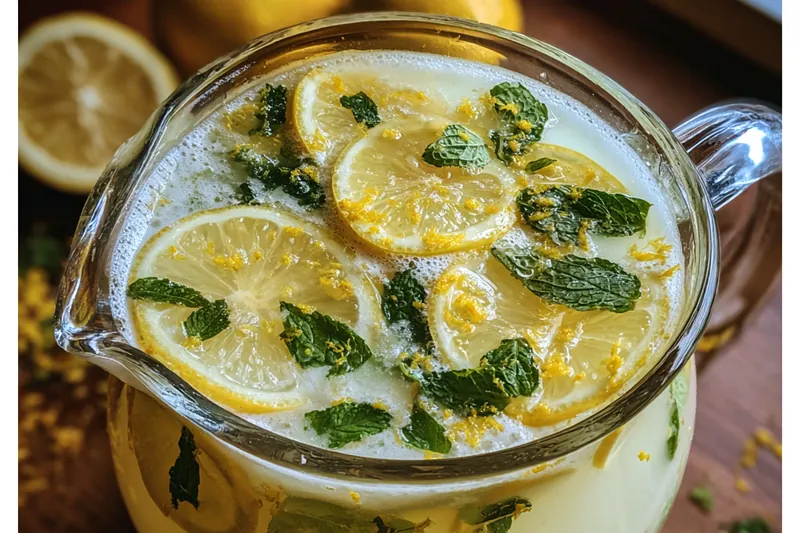 Cooking process for Refreshing Creamy Lemon Beverage