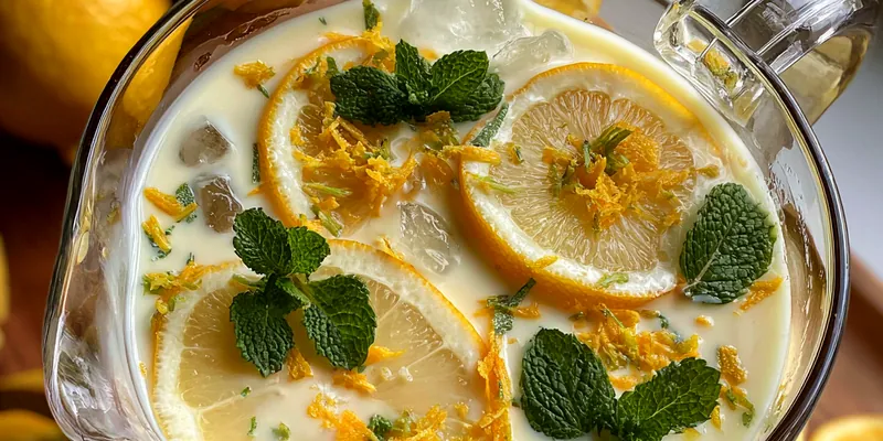 Refreshing Creamy Lemon Beverage