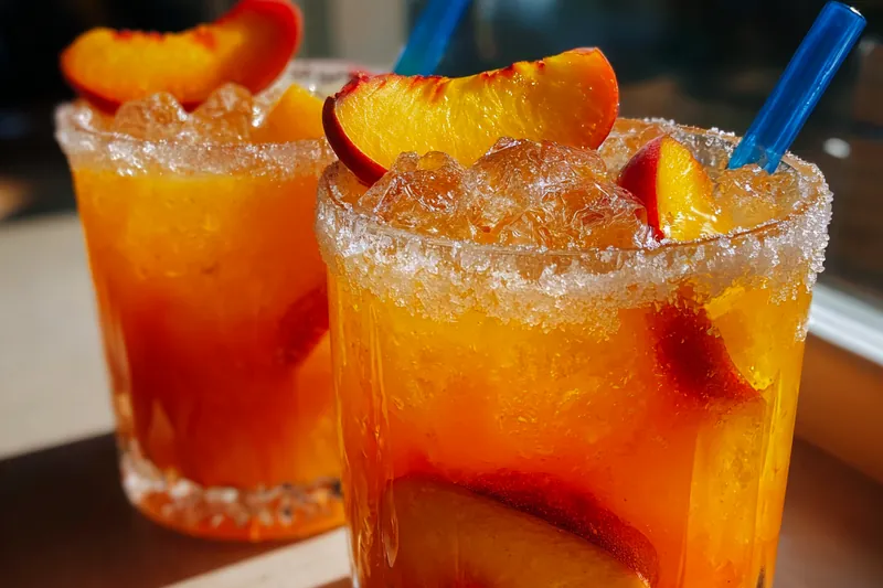 Fresh ingredients for Refreshing Peach Lemonade