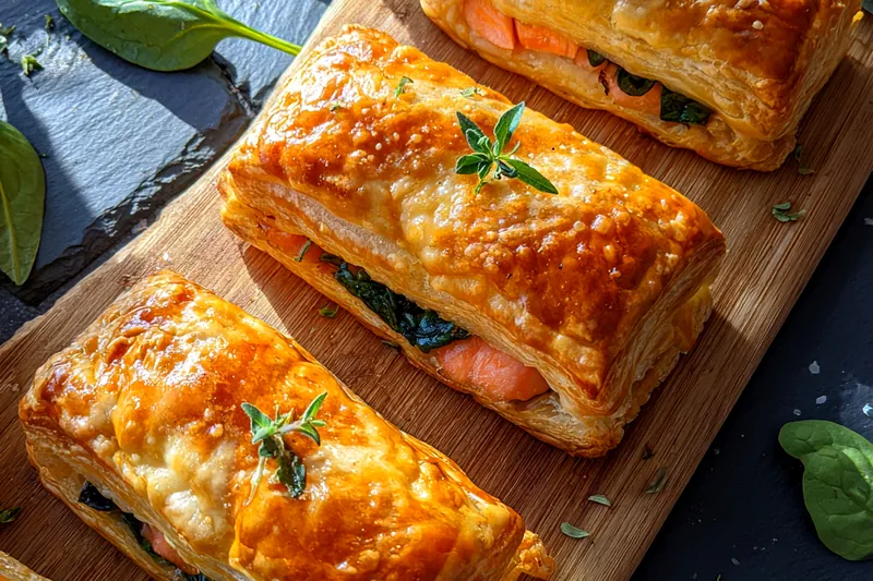 Fresh ingredients for Salmon Puff Pastry Delight