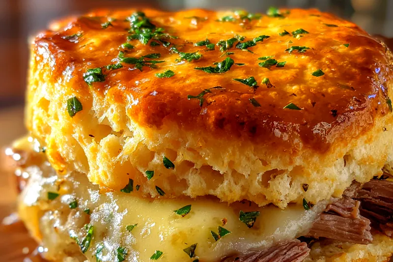 Fresh ingredients for Savory Beef Biscuit Sliders