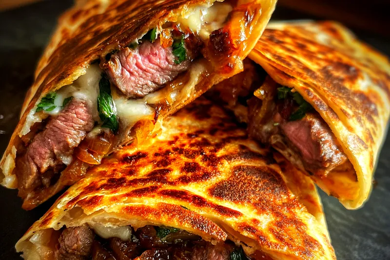 Fresh ingredients for Savory Beef Quesadillas