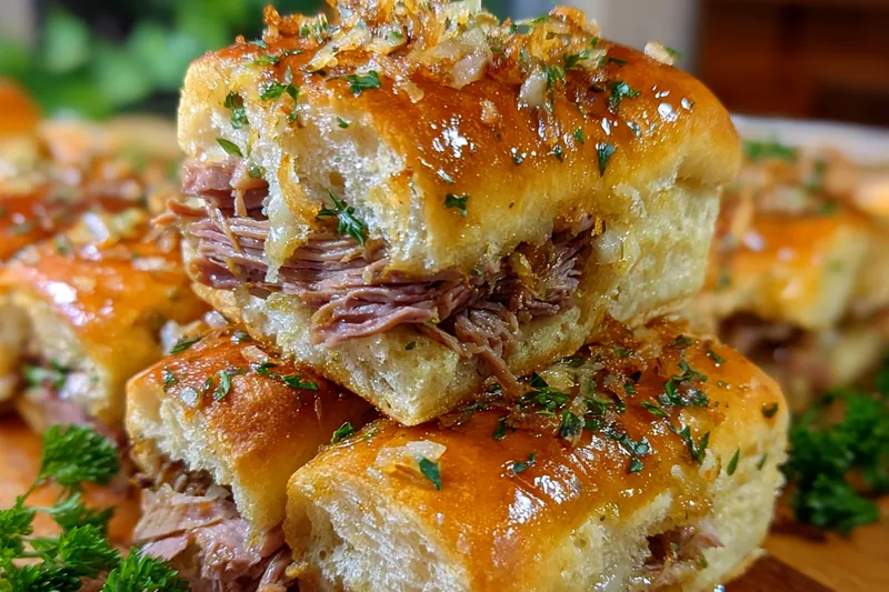 Fresh ingredients for Savory Beef Sliders Delight