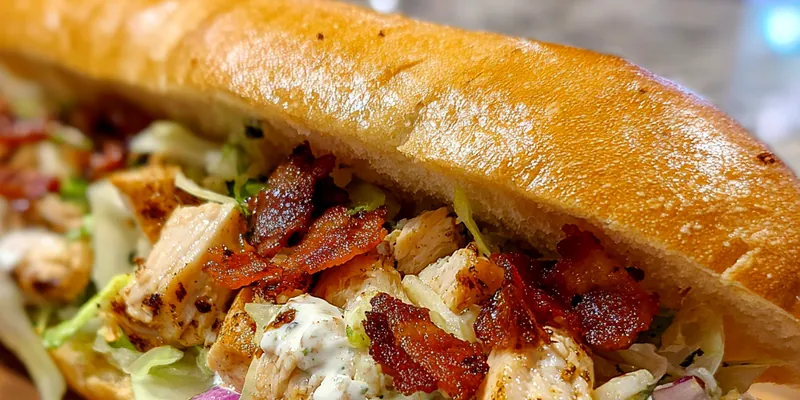 Savory Chicken Bacon Sandwich