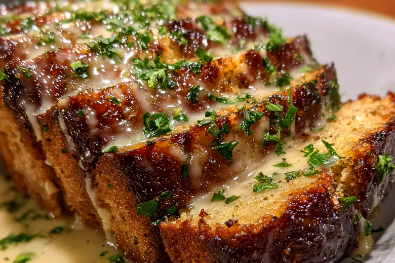 Cooking process for Savory Garlic Parmesan Loaf