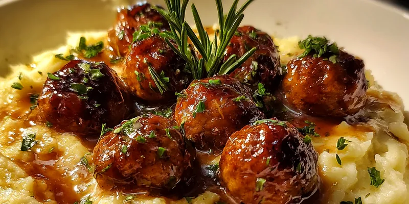 Savory Herb Meatball Bowl