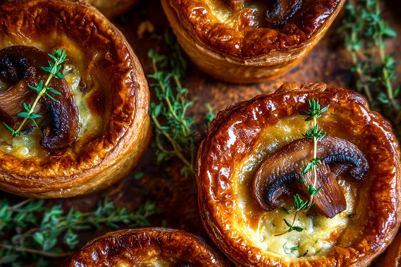 Fresh ingredients for Savory Mushroom Pot Pies