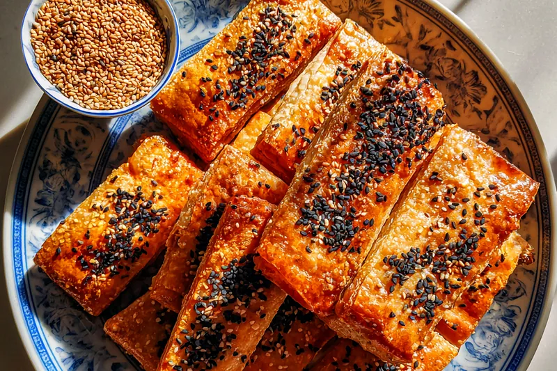 Cooking process for Savory Sesame Pastries