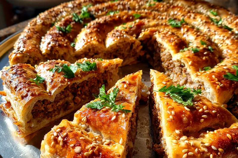 Fresh ingredients for Savory Spiral Pastry