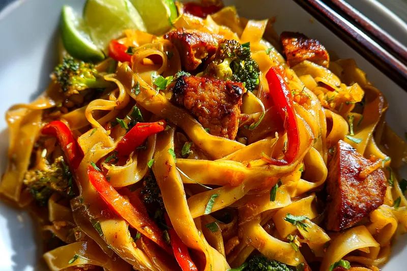 Cooking process for Savory Stir-Fried Noodles