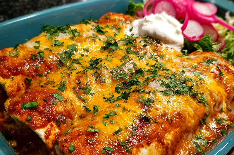 A collection of fresh ingredients for Savory Vegetarian Enchiladas including beans, corn, and vegetables.