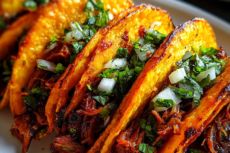 Cooking process for Slow Cooked Beef Tacos