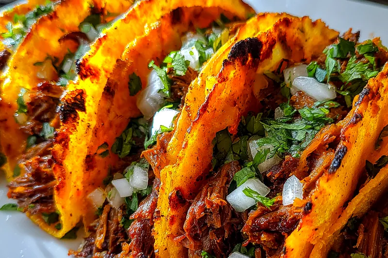 Fresh ingredients for Slow Cooked Beef Tacos