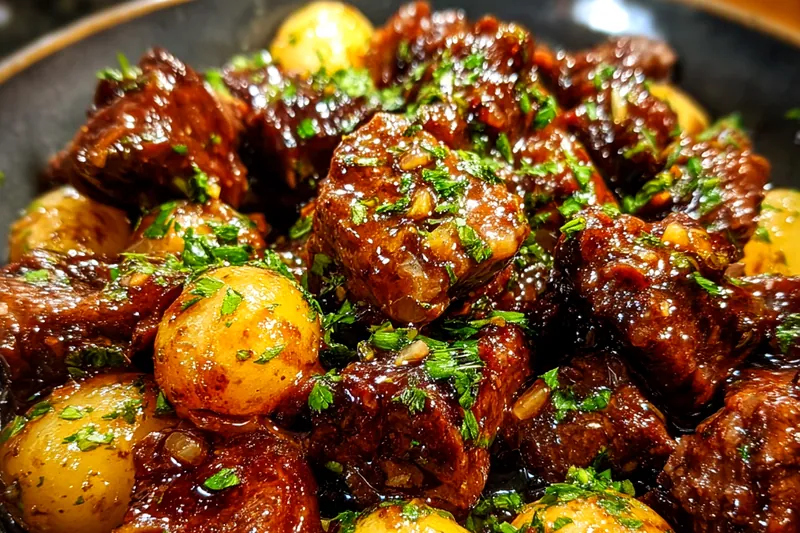 Fresh ingredients for Slow Cooked Garlic Butter Beef