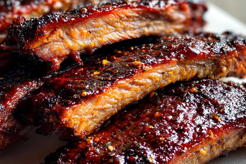 Fresh ingredients for Smoky Grilled Beef Ribs