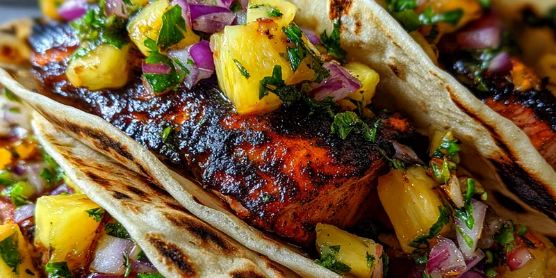 Smoky Grilled Salmon Tacos