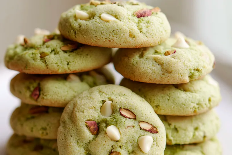 Cooking process for Soft Pistachio Cookies