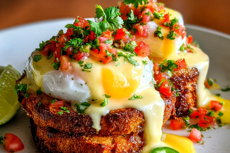 Fresh ingredients for Spicy Egg Benedict Delight