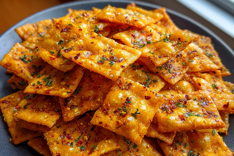 Cooking process for Spicy Herb Cheddar Crackers